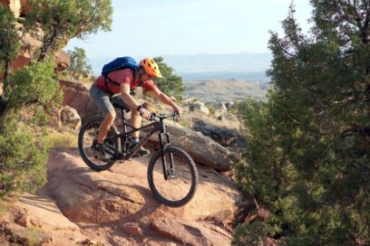 Mountain Biker in Western Colorado